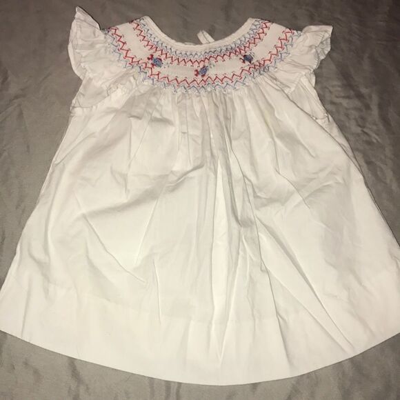 Castles and Crowns White w Red & Blue Dress - 3T - Picture 1 of 7